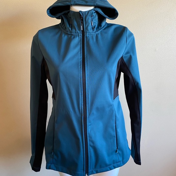 Mondetta Teal and Black Hooded Jacket - Picture 2 of 4